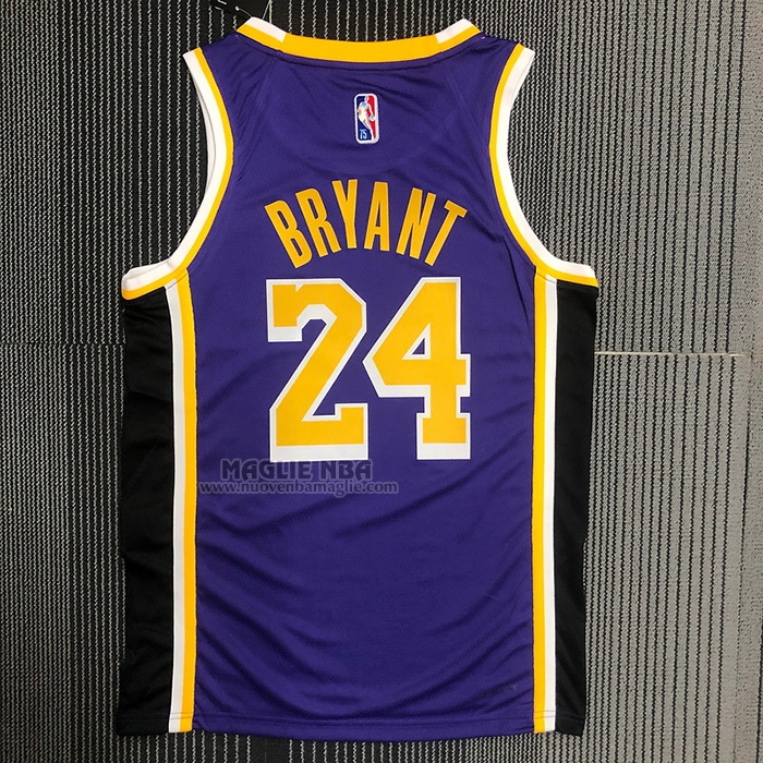 Maglia
 Kobe Bryant NO 24 Los Angeles Lakers Statement 2021-22 Viola

